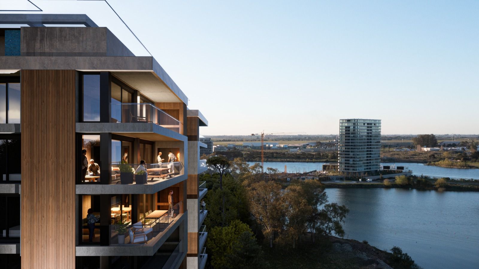 El proyecto inmobiliario Borneo Lago, de Grupo Ivory, comenzó a construirse con vistas al lago Calcagno